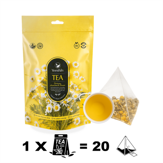 Τσάι Yeesthin® – Premium γερμανικό χαμομήλι σε πυραμίδες 40 g