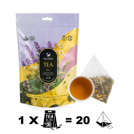 Τσάι Yeesthin Relax – premium βοτανικό τσάι σε πυραμίδες 40 g