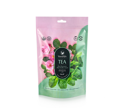 Τσάι Yeesthin® Ρόδο Δαμασκηνής & Μέντα – τσάι σε πυραμίδες 40 g