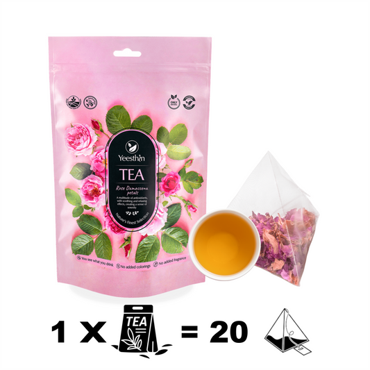 Τσάι Yeesthin® – Premium τριαντάφυλλο Δαμασκηνής και πέταλα 40 g
