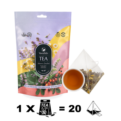 Τσάι Yeesthin Vitamin Comfort – premium βοτανικό τσάι σε πυραμίδες 80 g